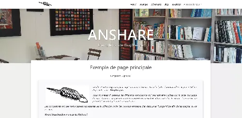 Anshare : Exemple de site BlogTheque