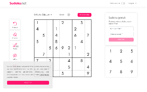 Sudoku.net • Des grilles de sudoku symétriques à solution unique